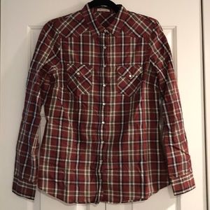 Massimo Dutti plaid shirt size M